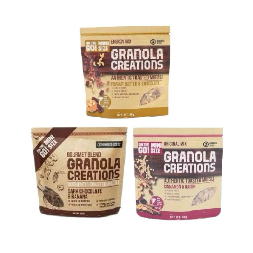 

60 gr Granola Creations On The Go Mini Size Exp. Desember 2025