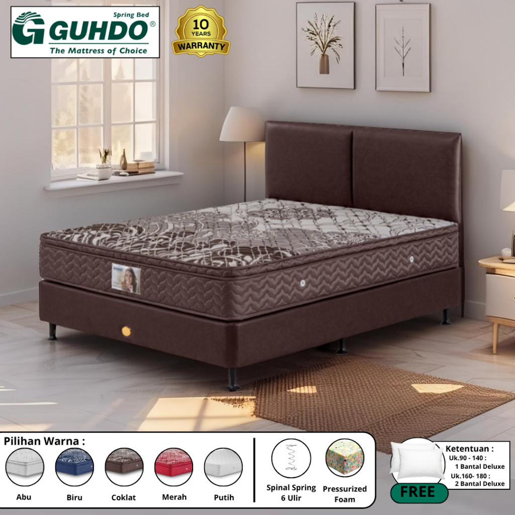 Set Kasur Guhdo Standard Plush Top Atlantik Style [Full Set]