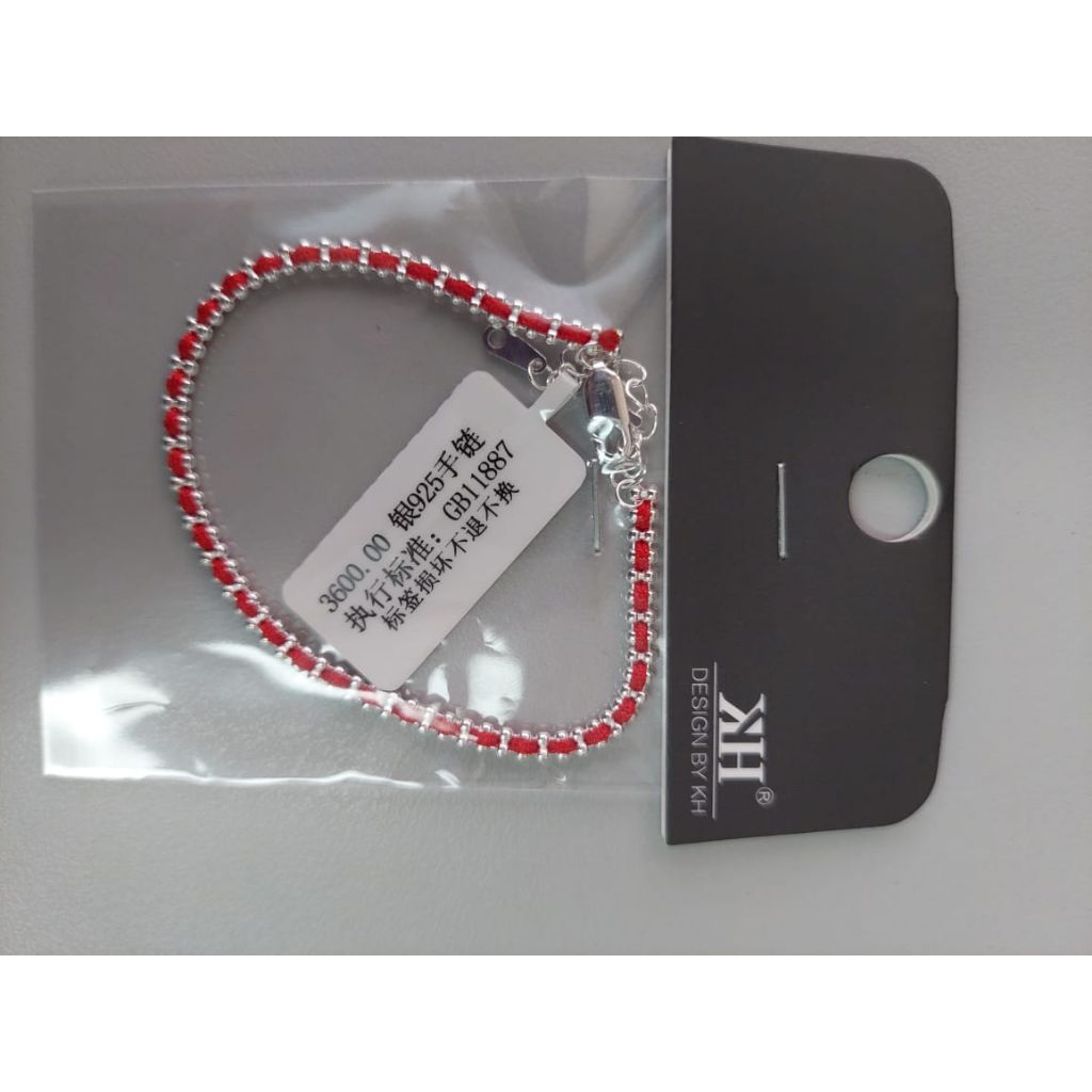 Gelang rantai Redline silver S925