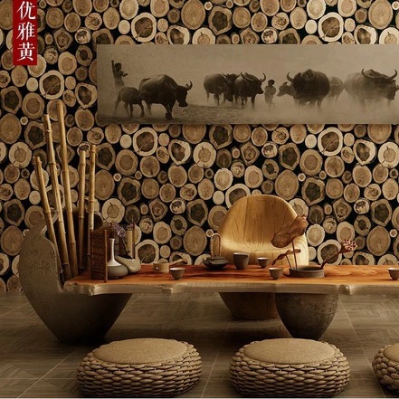 Wallpaper Dinding Kayu Tumpuk Wallpaper Stiker Terbaru Tebal