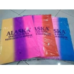 

(10 Lembar) Kertas Karton Asturo Alaska PELANGI / GRADASI Kerajinan ( MURAH )