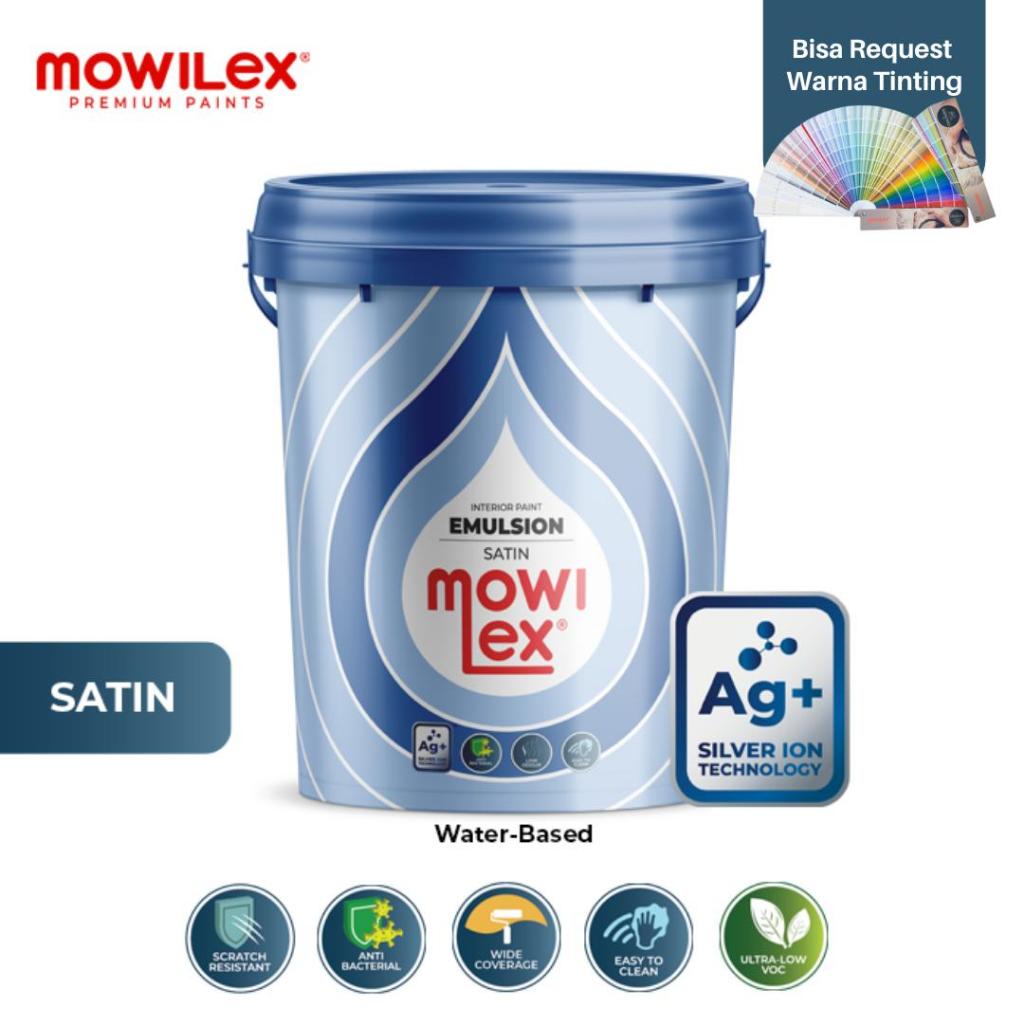 Mowilex Emulsion Satin Cat Tembok Interior TINTING COLOUR - 20 Ltr