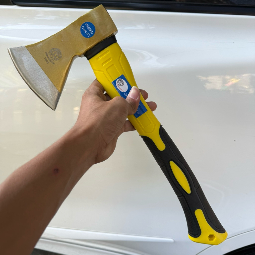 Kapak DAYAK Asli 700 Gr super Tajam pemotong pohon kayu bambu