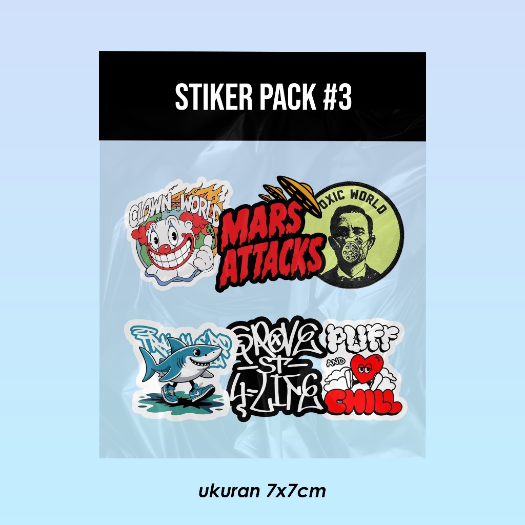 

Sticker Pack Bahan Vinyl Waterproof #3