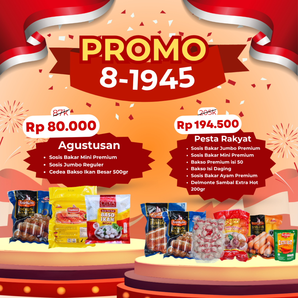 

Top Belo PROMO 8-1945 - Sosis Bakso Bakar