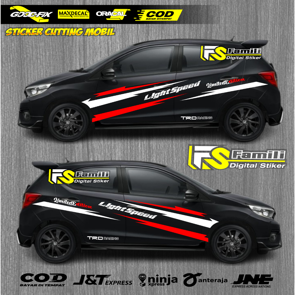 STIKER MOBIL BRIO STIKER CUTTING HONDA BRIO STIKER MOBIL TERLARIS