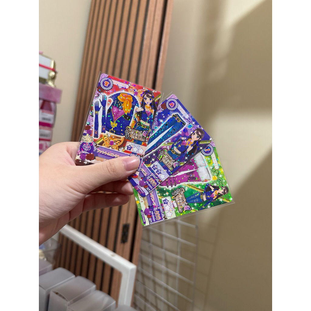 Aikatsu Kartu Spicy Ageha Ran shibuki Phantom Pink Coord