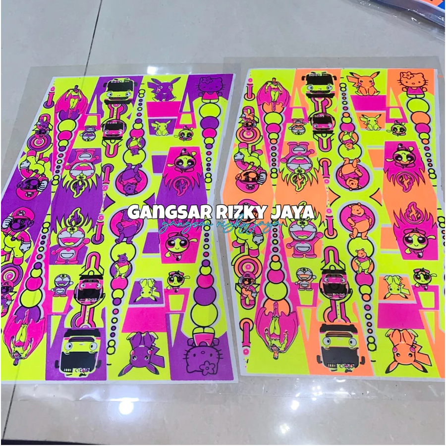 [GRJ] - (minim beli 10) mika sablon / apollo / led / mika kitiran mika karakter kitiran lampu