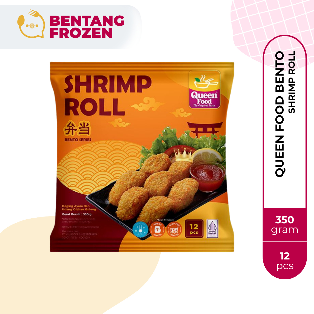 

Queen Food Shrimp Roll Isi 12Pcs 350gr / QueenFood Shrimp Roll