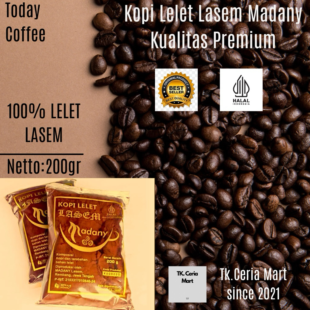 

KOPI LELET LASEM MADANY MADANI REMBANG 100% kopi original premium