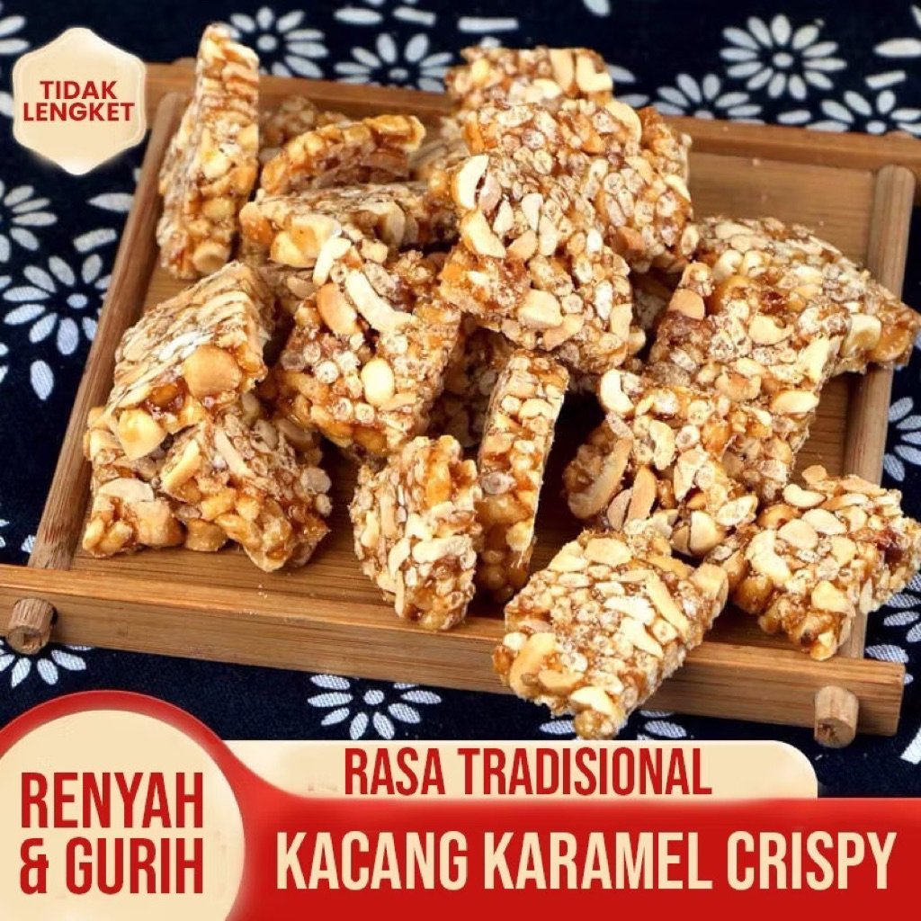 

KUE KACANG paket 250g Kue Kacang Caramel Crispy Dengan Cita Rasa Yang Manis dan Gurih MADE IN INDONESIA