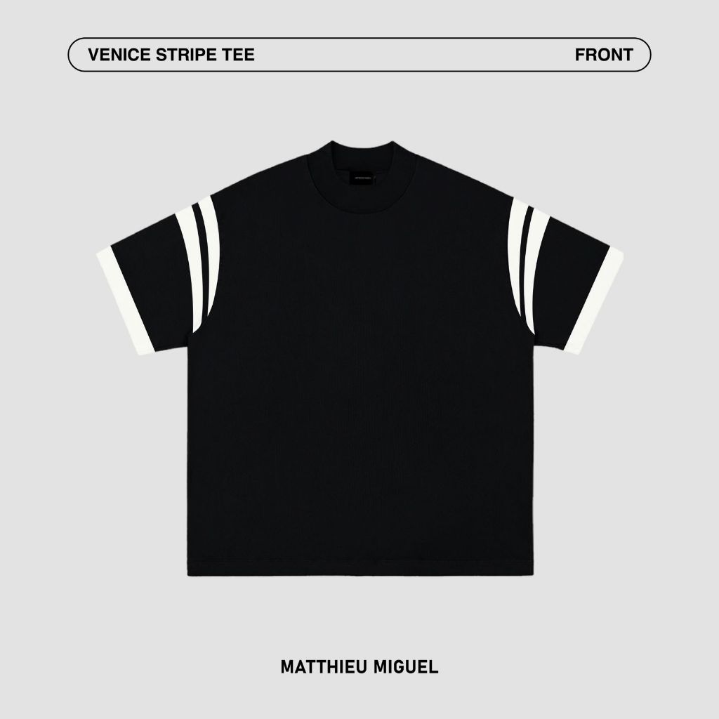 MATTHIEU MIGUEL - VENICE STRIPE TEE - 220GSM