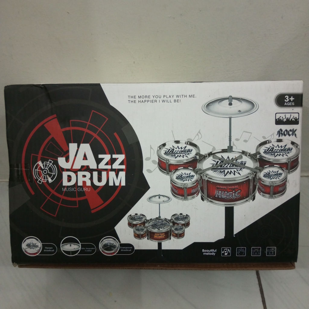 K9-Jazz Drum Box / Mainan Drum Anak Jazz Drum Box - Set Drum Mini Edukatif | Alat Musik Anak