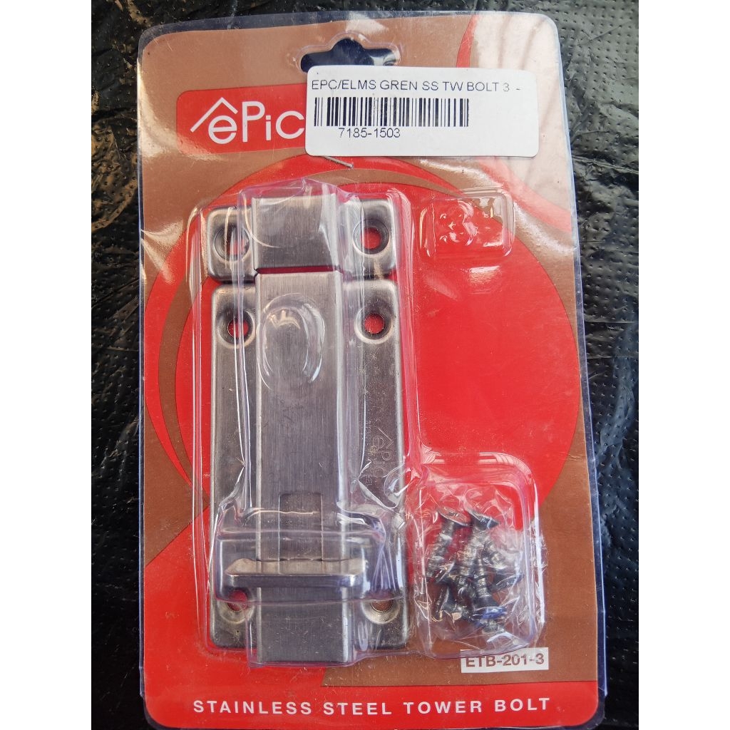 SELOT STAINLESS STELL 3"/GRENDEL/SLOT/ELMES TOWER BOLT/GRENDEL STAINLESS EPIC TOWER BOLT 3"INCH/SLOT