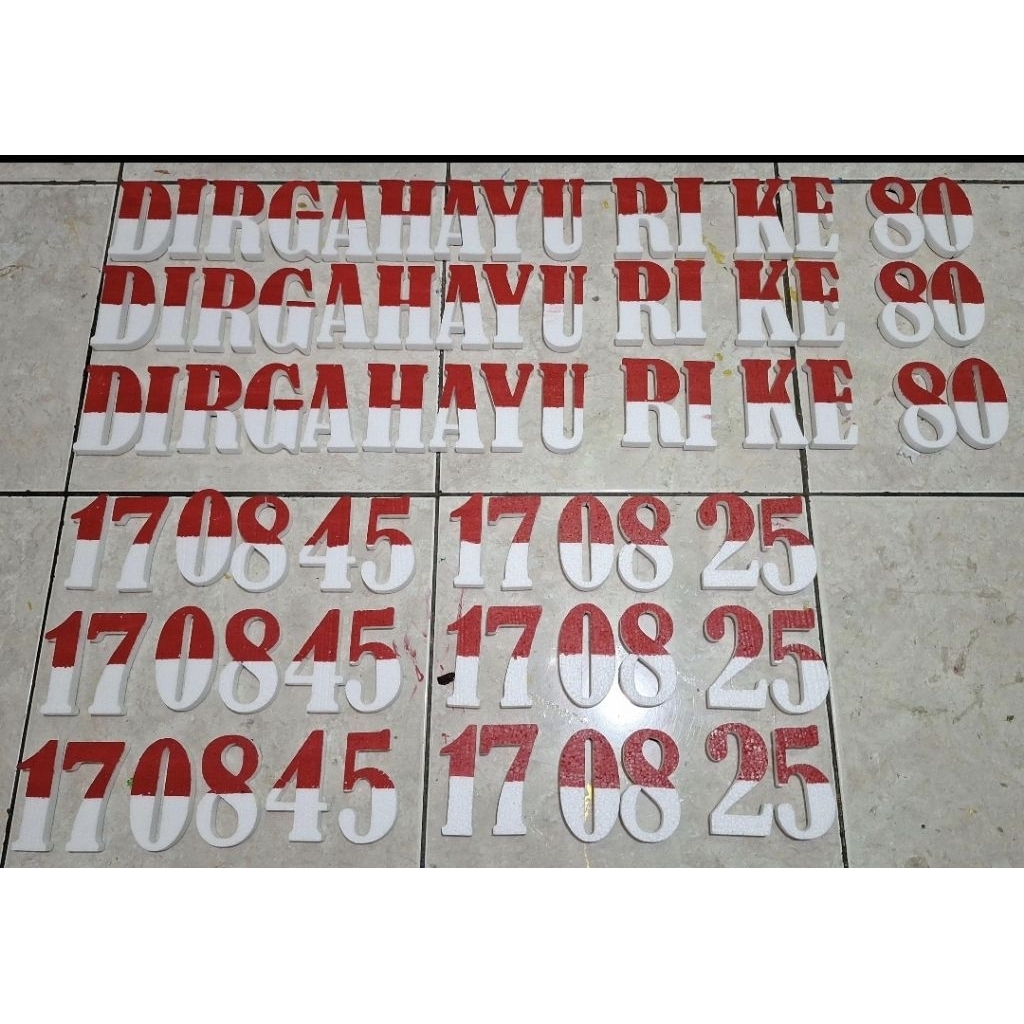 Huruf Gabus 10 cm Bernard/Huruf dan Angka Satuan/Murah