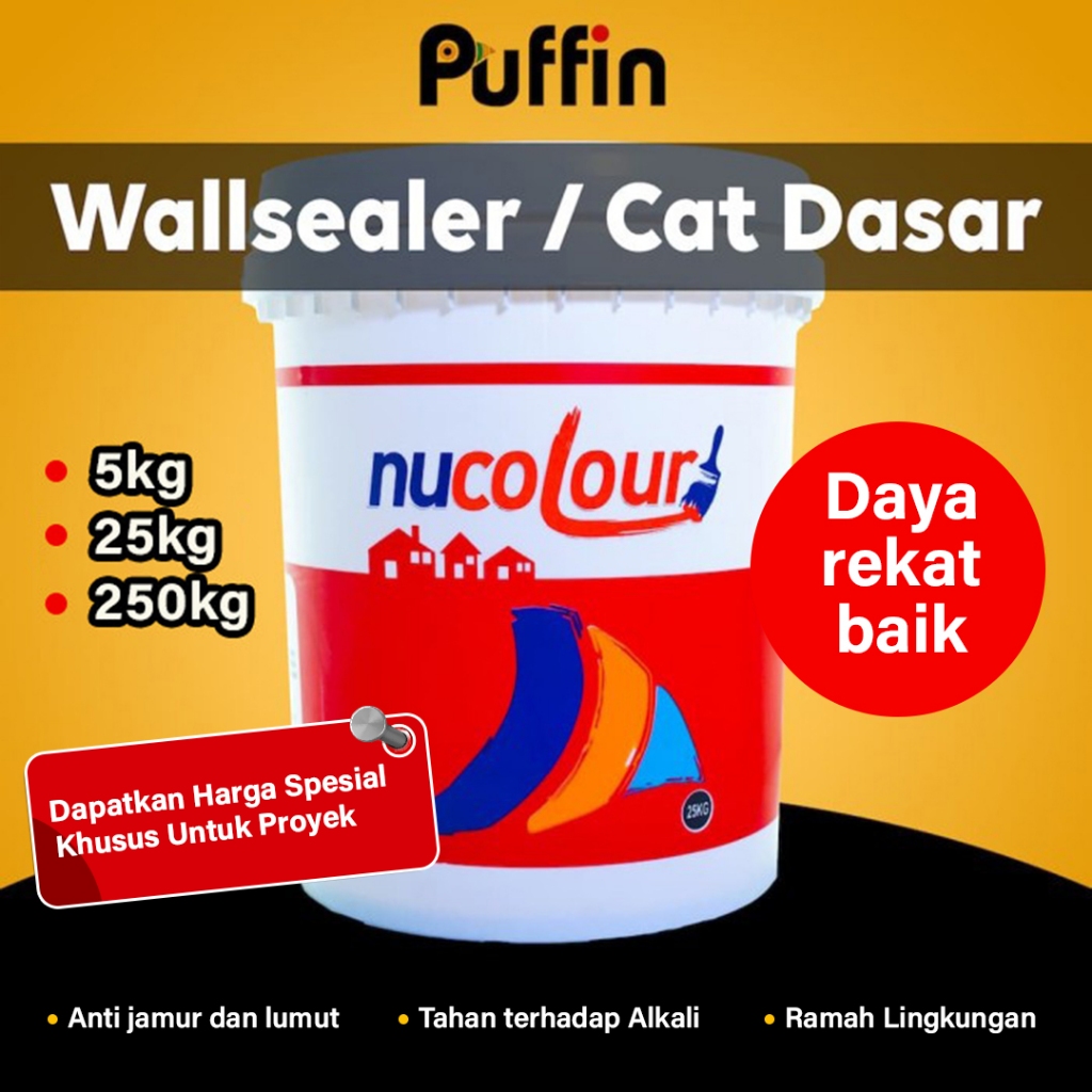 Puffin Paint Wallsealer / cat dasar nucolour 25kg