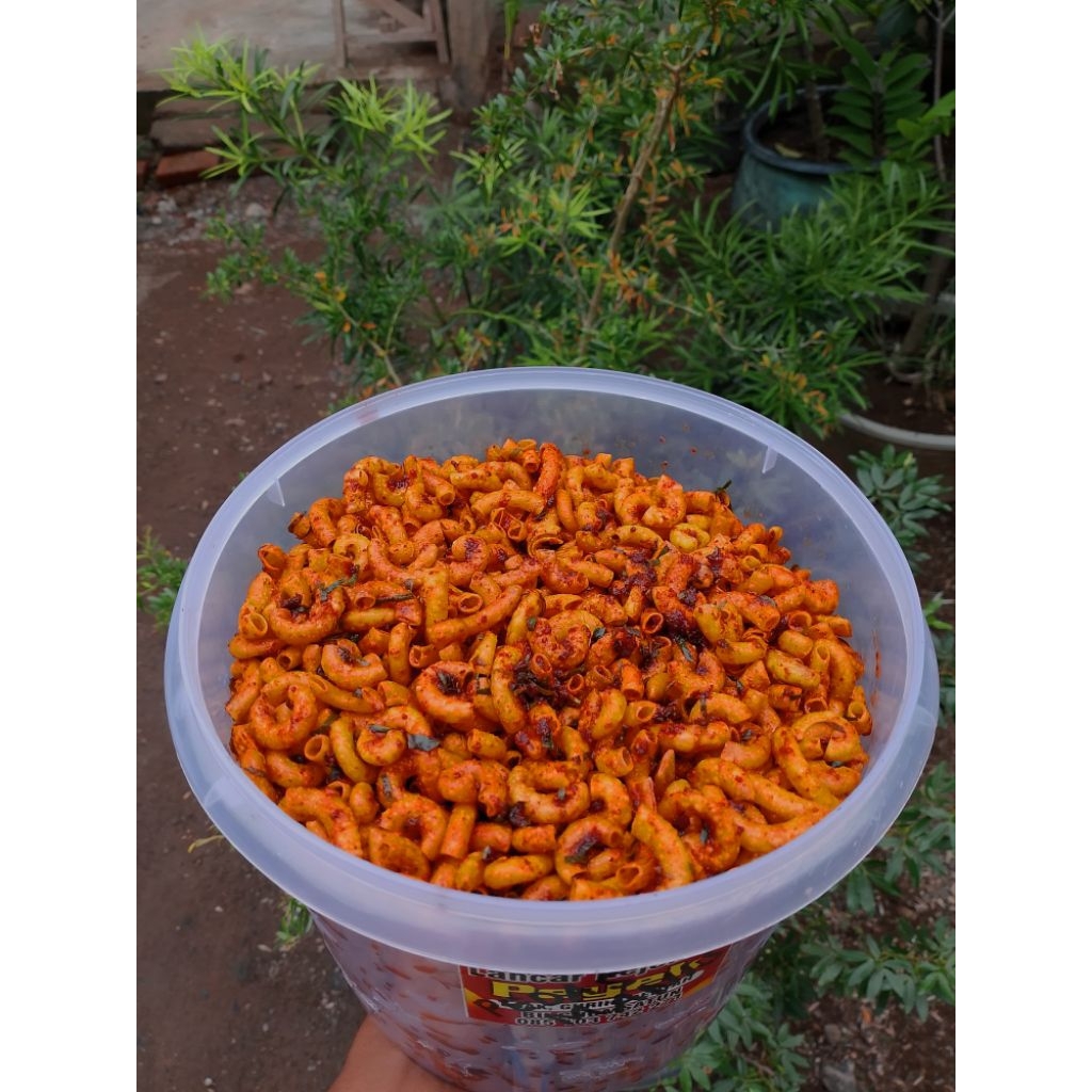 

100gr, 250gr Makaroni Spriral Pedas Daun Jeruk [Termurah] MAKSU makaroni si bungsu