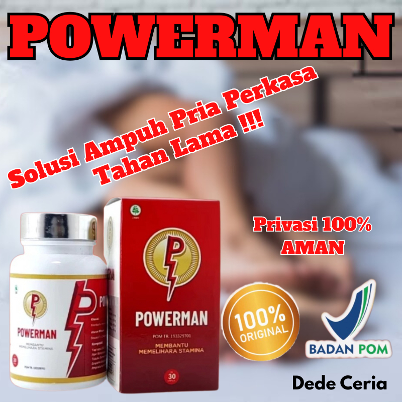 Powerman OBAT KUAT Membantu Memelihara Stamina 30 Kapsul