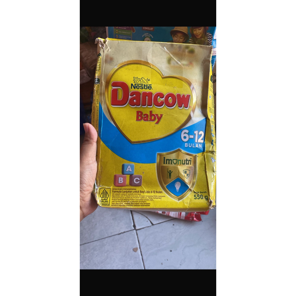 

Dancow Baby 6-12 bulan 550 gr, Exp 2026. Rijek dus aja.