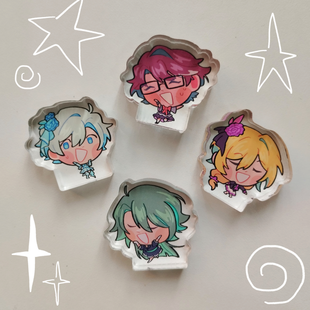 [Kolsiomay] Honkai Impact 3rd Idol Block Standee (Welt, Otto, Kevin, Su, HI3rd)