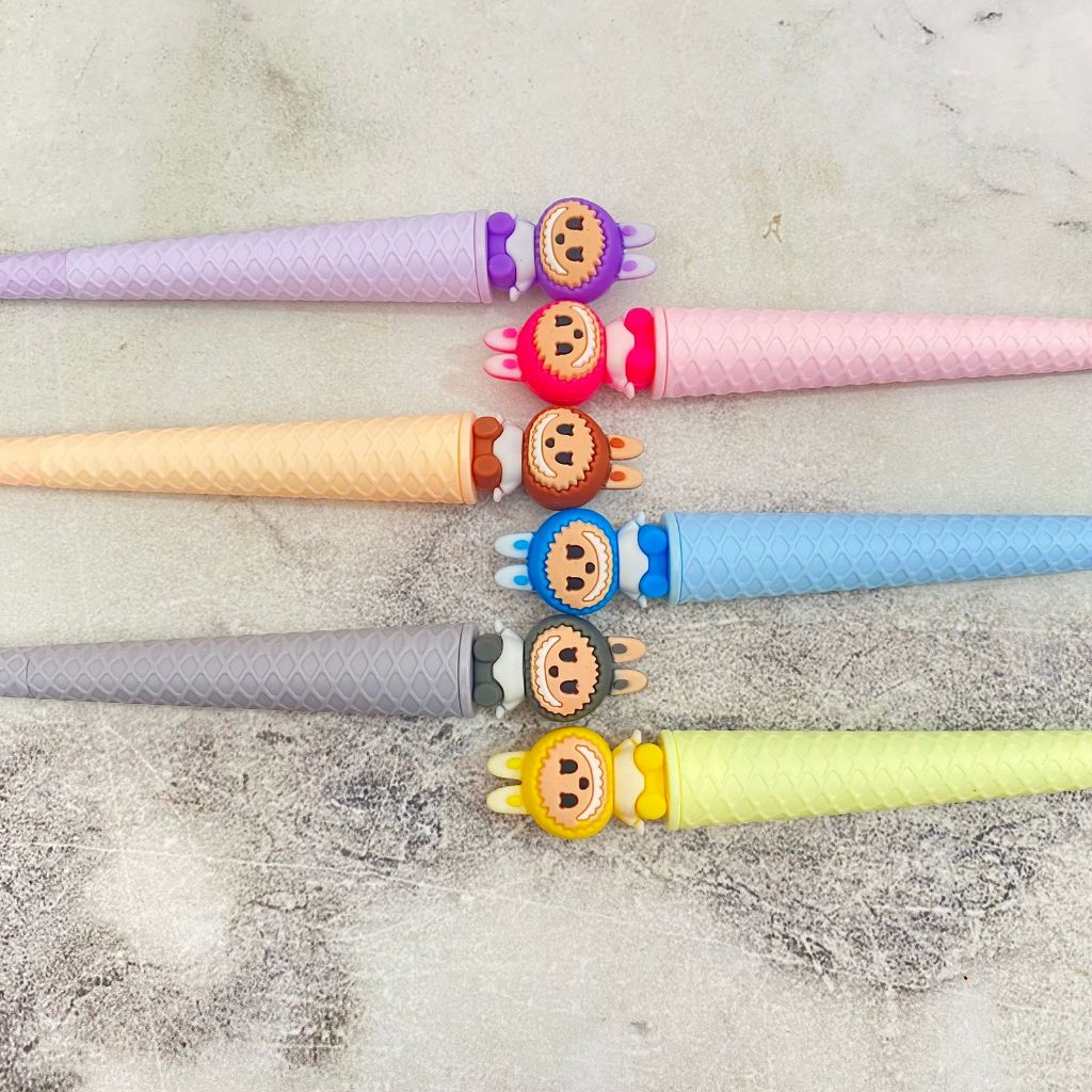 

PULPEN ICE CREAM CONE LABUBU PGK-1686 pena lucu tinta hitam bisa COD pen imut keren pulpen unik atk kebutuhan anak sekolah termurah import
