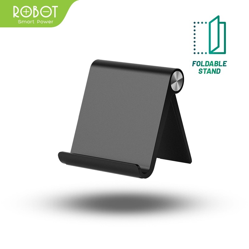 ROBOT Phone Holder Portable Foldable Universal Stent Holder For Phone and Tablet Black RT-US07 Origi