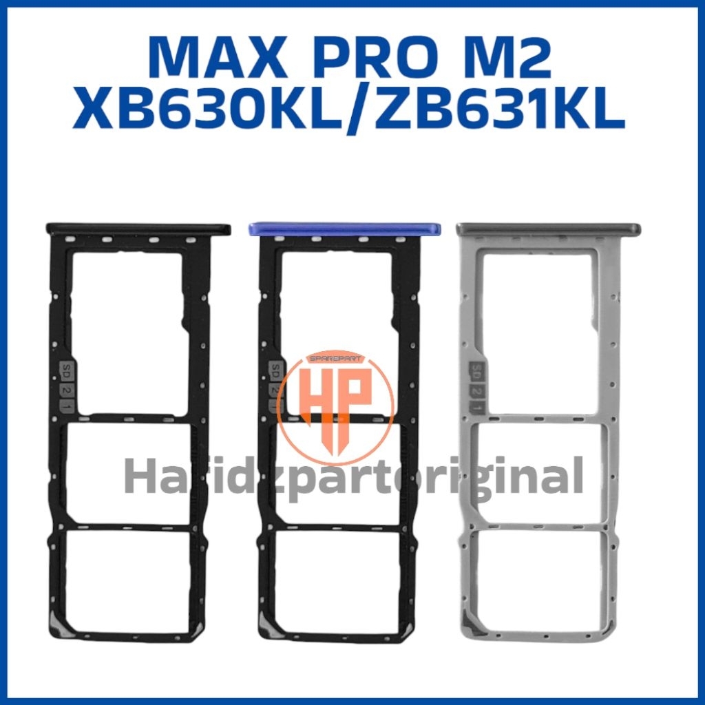 Simtray Simlock Tempat kartu Asus Zenfone Max pro M2 ZB630KL Copotan Cabutan Bekas