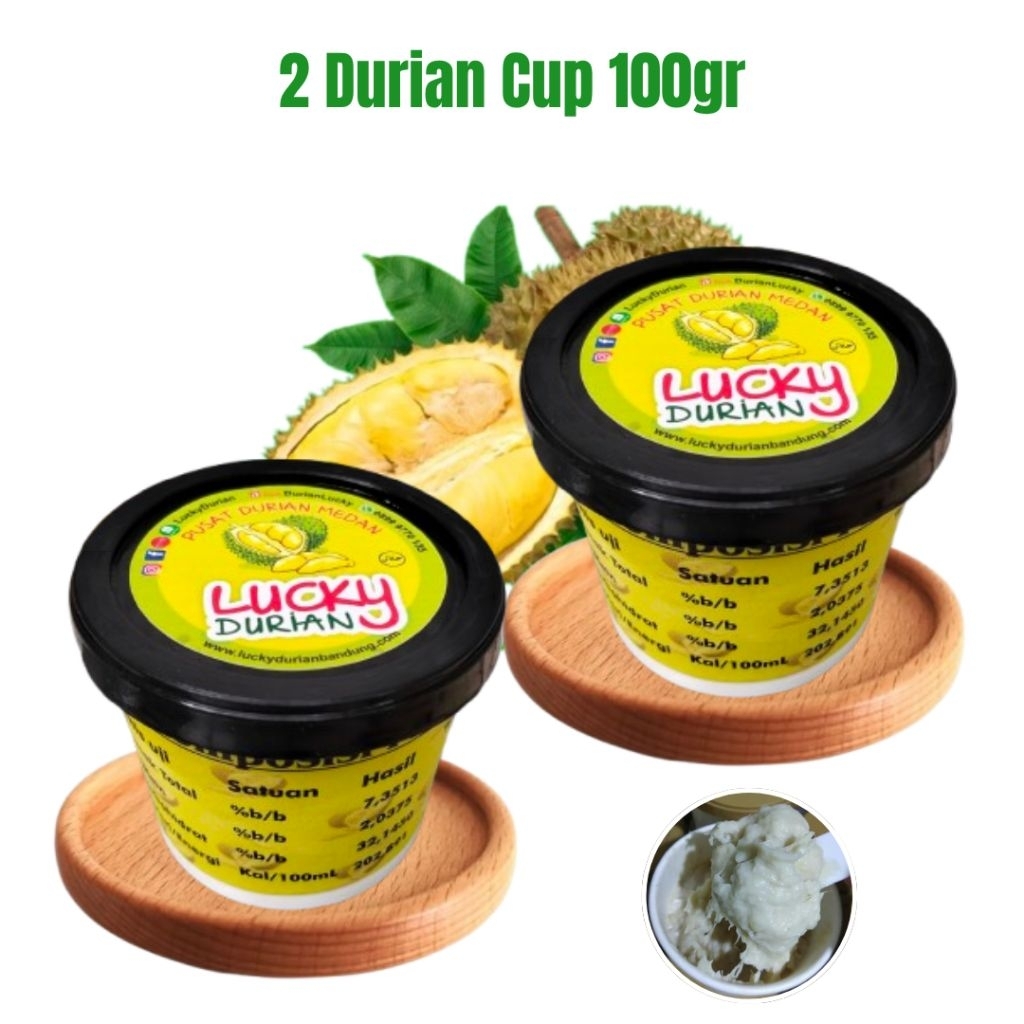 

PROMO 2 DURIAN CUP 100GR