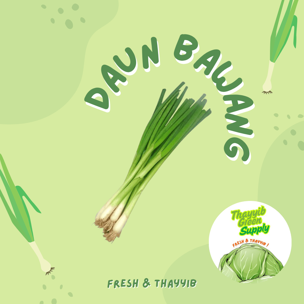

DAUN BAWANG SEGAR 1 KG / DAUN BAWANG FRESH - THAYYIB GREEN SUPPLY