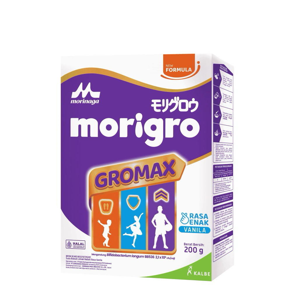 

Morinaga MORIGRO GROMAX Vanilla dan Madu 400gr,, 200gr