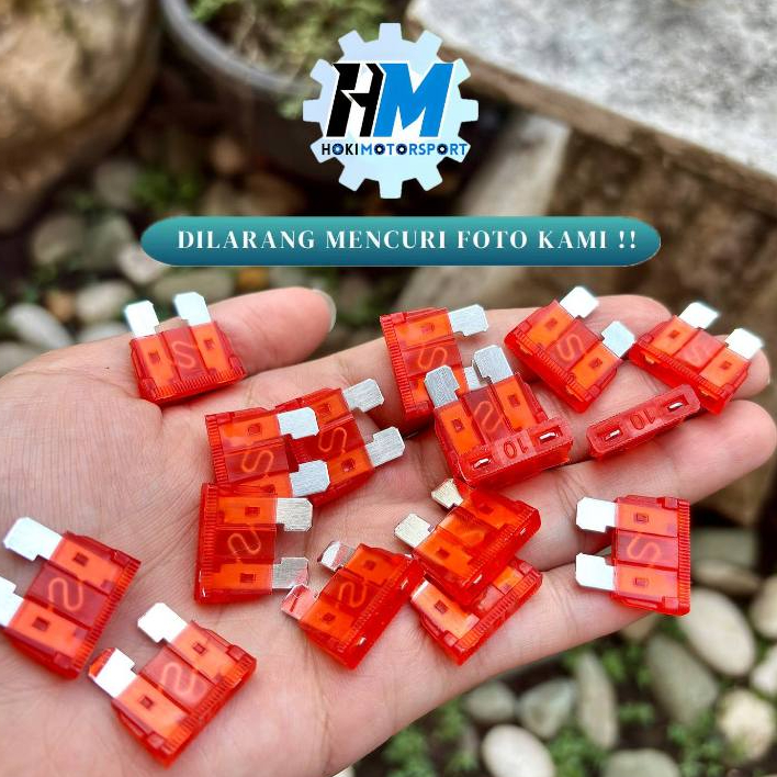 SEKRING GEPENG BESAR 10A - FUSE SEKRING TANCAP DX BESAR 10A