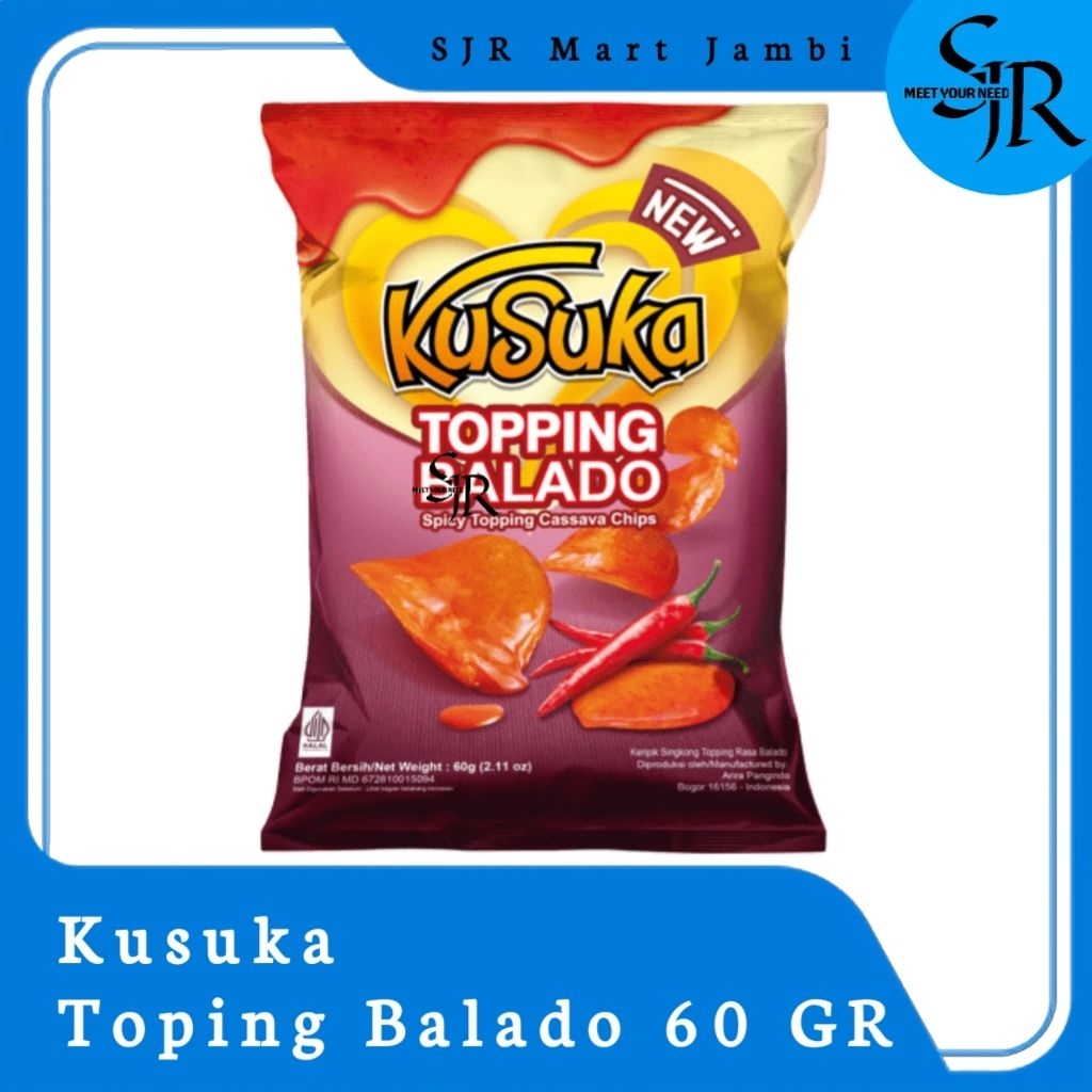

[Snack] Kusuka Keripik Singkong - Toping Balado 60g