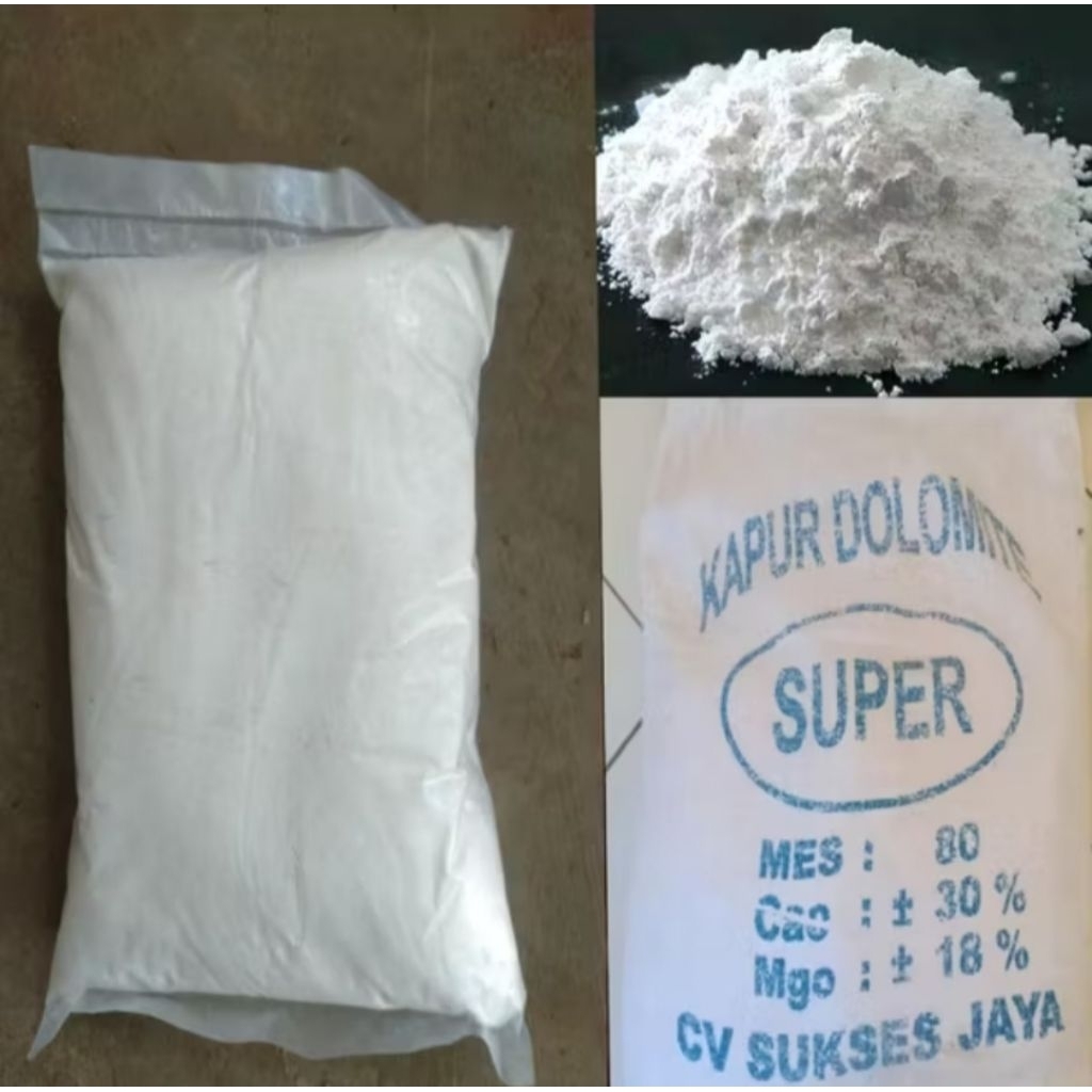Dolomit super/Kapur dolomit pupuk tanaman kemasan 1kg