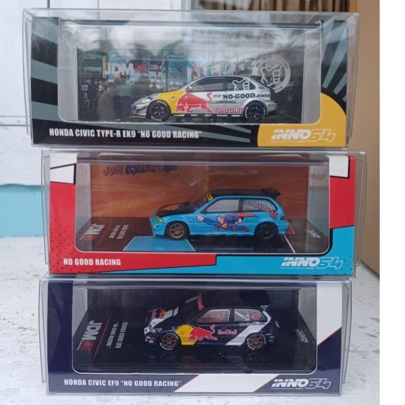 Inno64 Honda Civic NO GOOD RACING Set 3 Buah