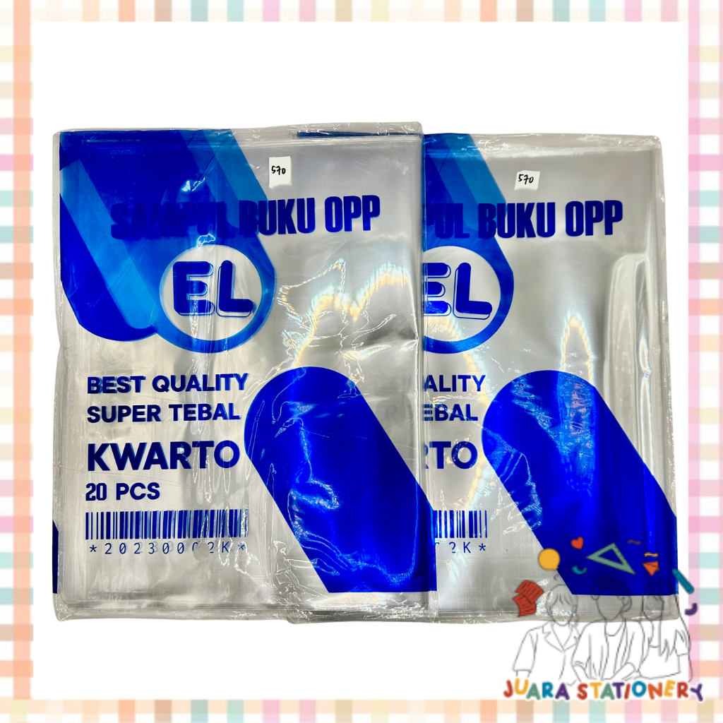 

(570) Sampul OPP Kwarto EL 20 lembar / Sampul Buku Opp Sampul Buku Kwarto