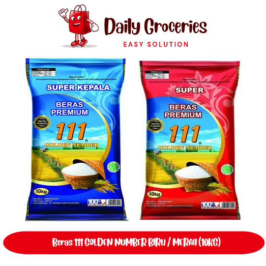 

Beras premium 111 Golden Number 10kg