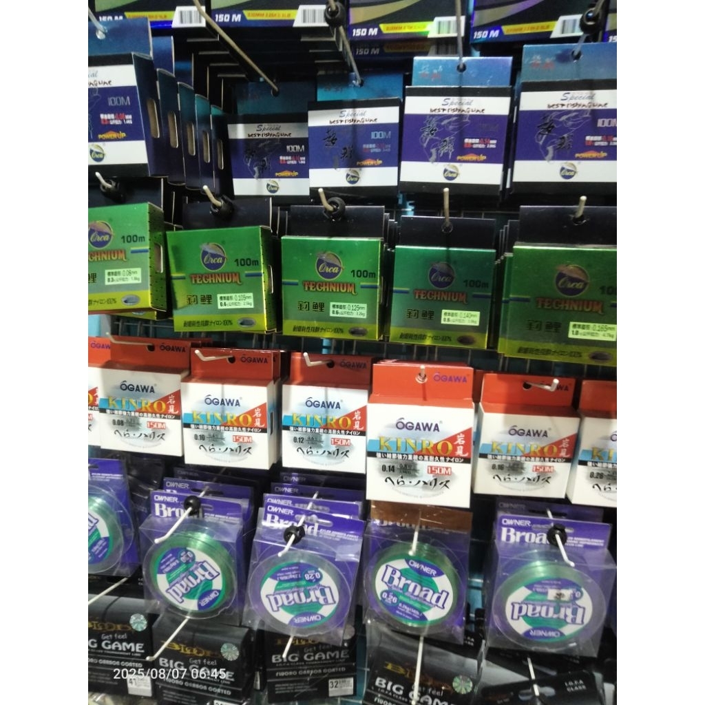 SENAR ORCA TECHNIUM 0.06 sampai 0.23 SENAR KUAT ULET