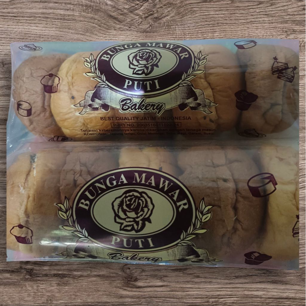 

Roti warmbol bunga mawar puti