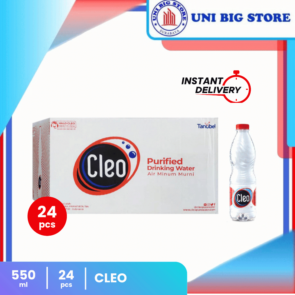 

CLEO Air Minum Botol 550 ml DUS 24 Pcs