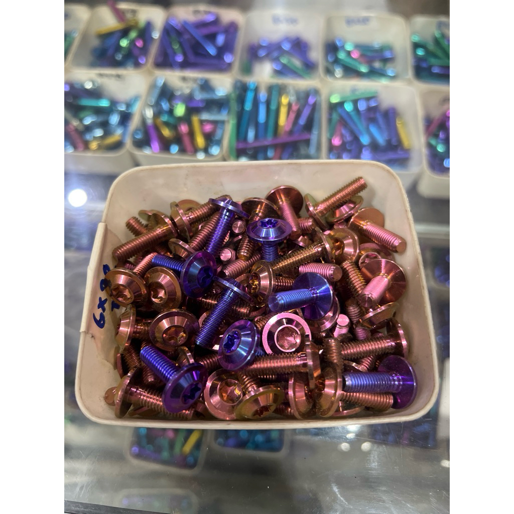 BAUT TITQNIUM DISC PIRINGAN CAKRAM VARIO LED NEW BAUT 5 ORIGINAL TITANIUM