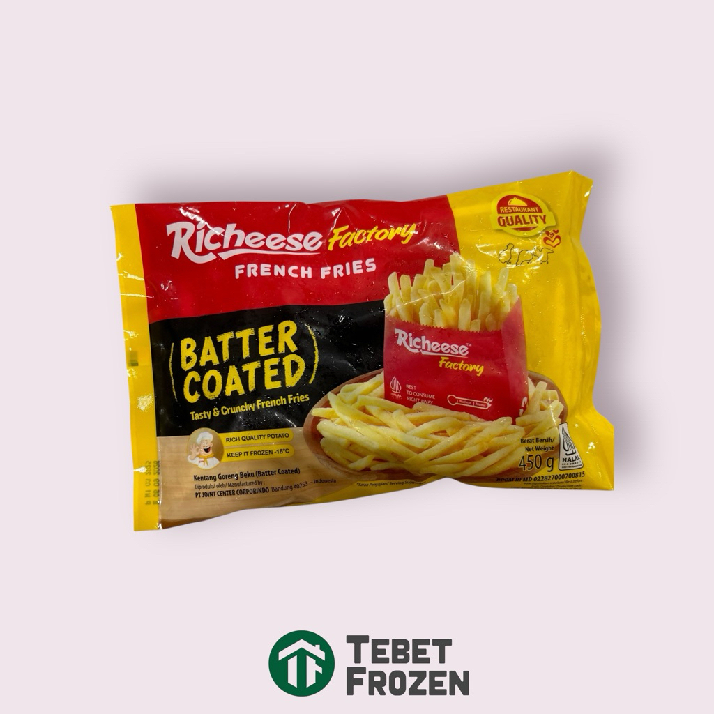 

RICHEESE FRENCH FRIES BATTER COATED 450GR - TEBET FROZEN