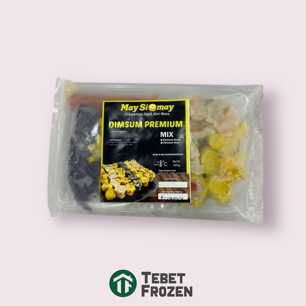 

MAY SIOMAY DIMSUM PREMIUM MIX 400GR (ISI 20Pcs) - TEBET FROZEN
