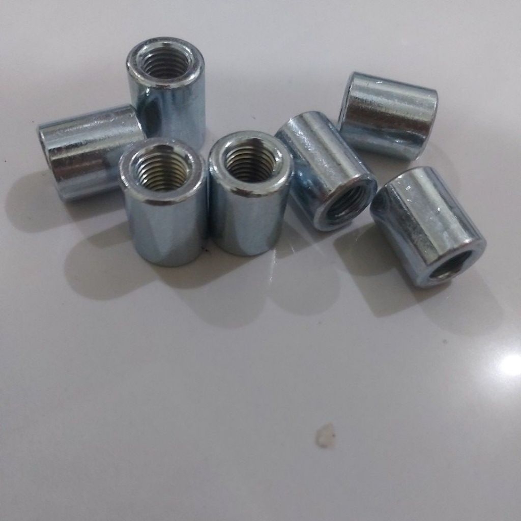 Mur 14 Bulat Panjang Baut 14 Mur M10 Halus Pitch 1.25 Mur Boshing M10x1.25 Round Long Nut M10x1.25