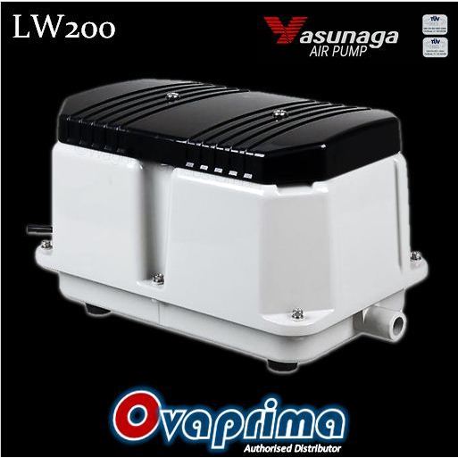 Yasunaga LW-200 Pompa Udara Blower Pump Aquarium/Kolam/Limbah LW200