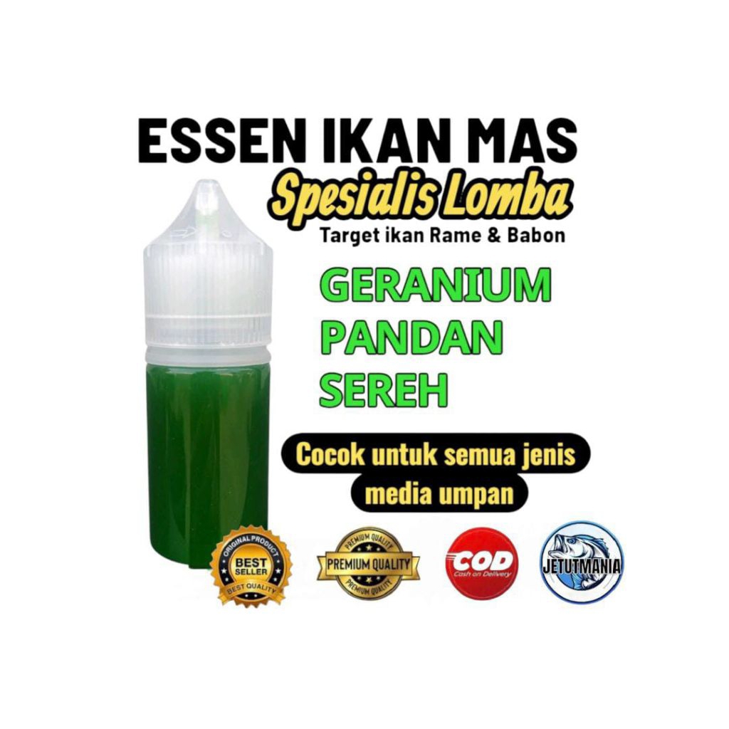 Essen ikan mas Granium pandan sereh essen ikan mas harian essen ikan mas lomba essen ikan mas kiloge