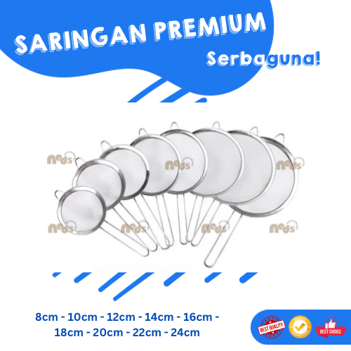 SARINGAN TEH STAINLESS STEEL / SARINGAN SANTAN STAINLESS STEEL / BAHAN TEBAL PREMIUM DAN AWET