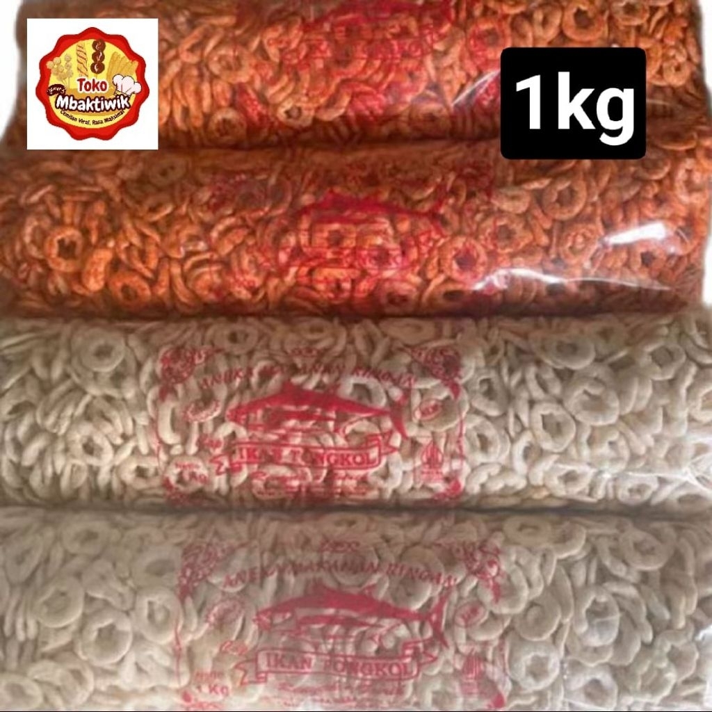 

kerupik ring udang 1 kg kerupuk cincin 1 kg
