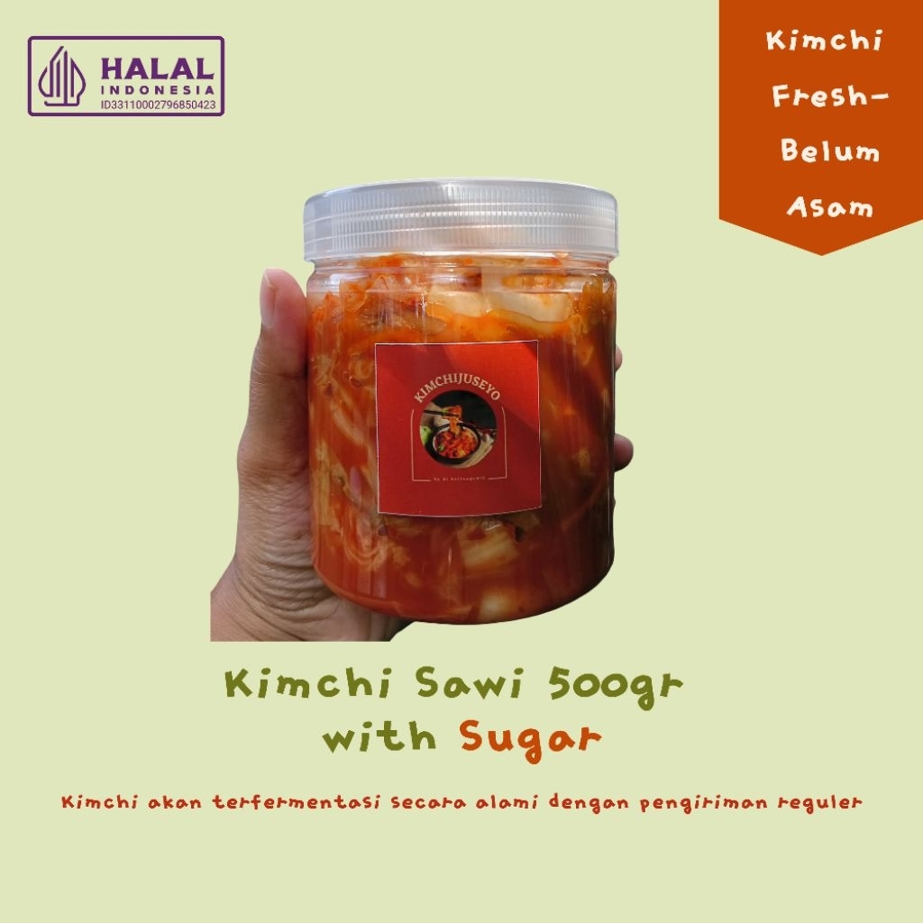 

Kimchi Sawi Fresh 500gr with Sugar | Kimchijuseyo | Homemade Kimchi