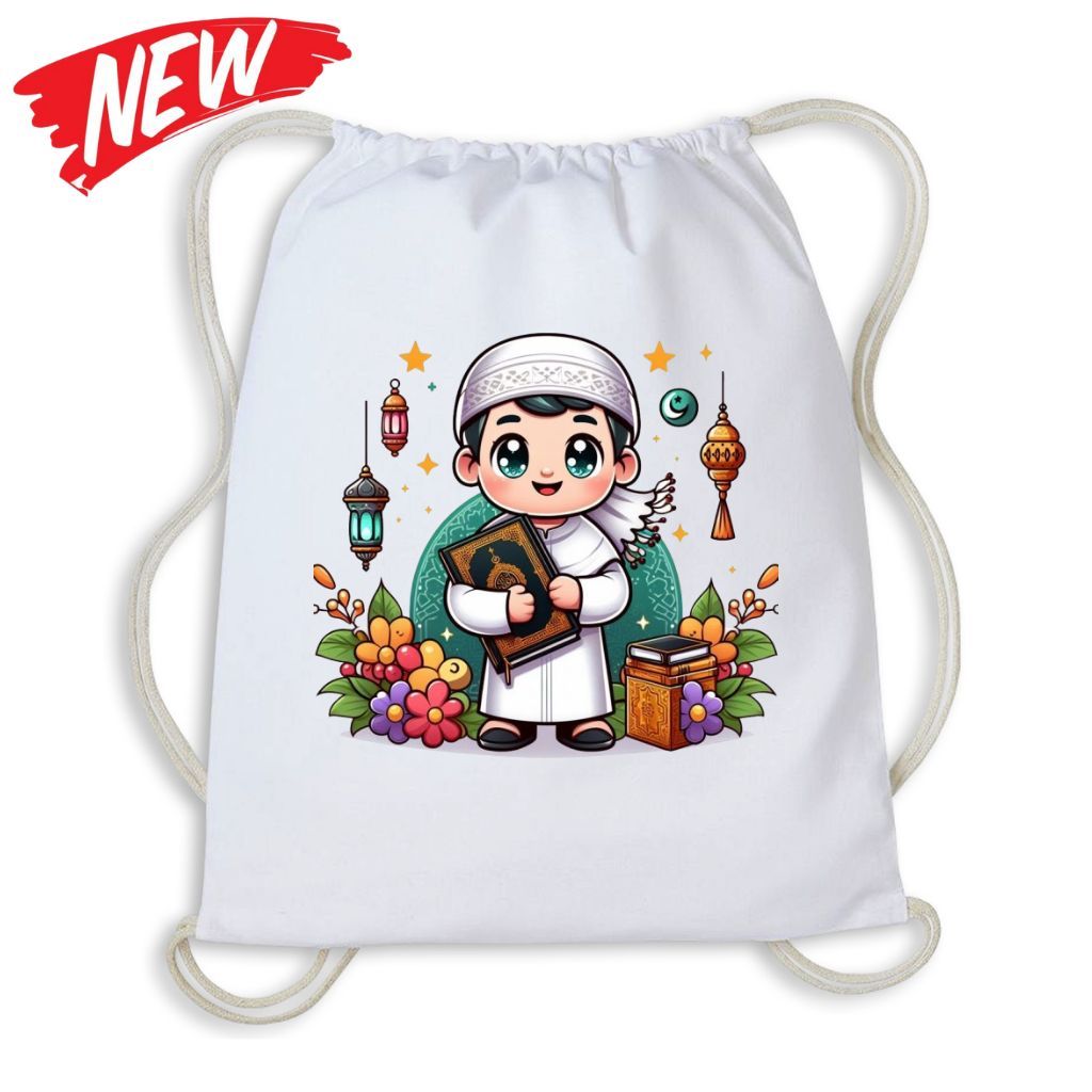 Tas serut anak mengaji-tas serut anak mengaji cowok