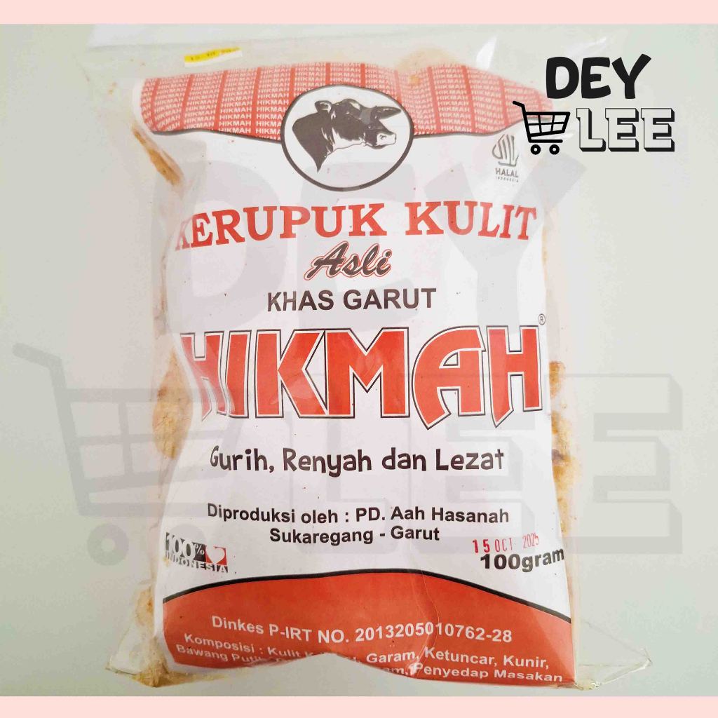 

Kerupuk Kulit Kerbau Asli Garut HIKMAH 100gr Gurih Renyah Lezat Halal Bandung